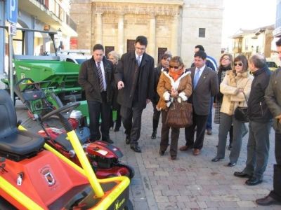 

J. M. Majo e I. Carrasco en la presentación de las nuevas máquinas

