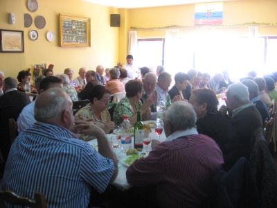 

Comida conmemorativa celebrada en el Hogar del Pensionista

