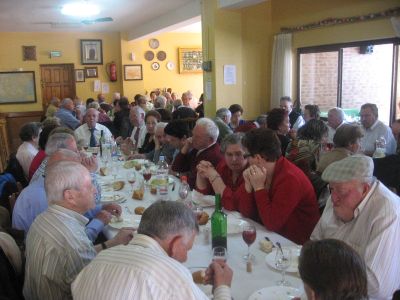 

Comida conmemorativa celebrada en el Hogar del Pensionista

