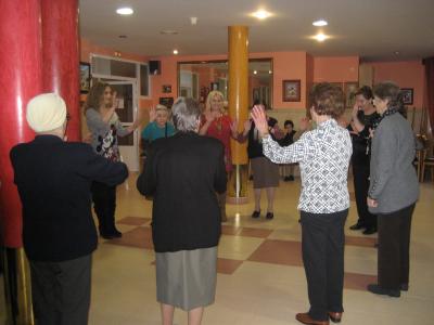 

Participantes en el taller de musicoterapia

