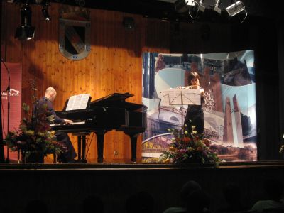 

Tatiana Franco y el pianista Luís Blanco

