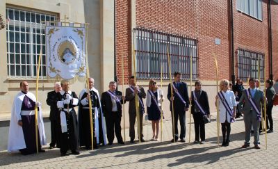 

El nuevo estandarte de la Cofradía de Nuestra Señora de los Dolores y Soledad

