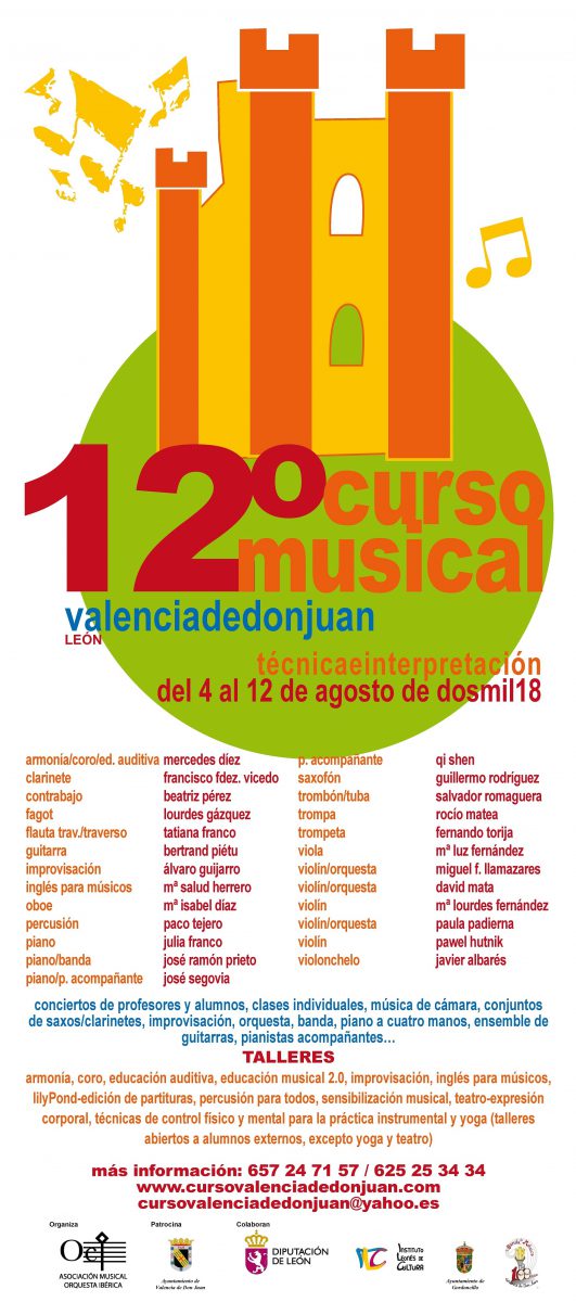 XII Curso de Técnica e Interpretación Musical Valencia de Don Juan