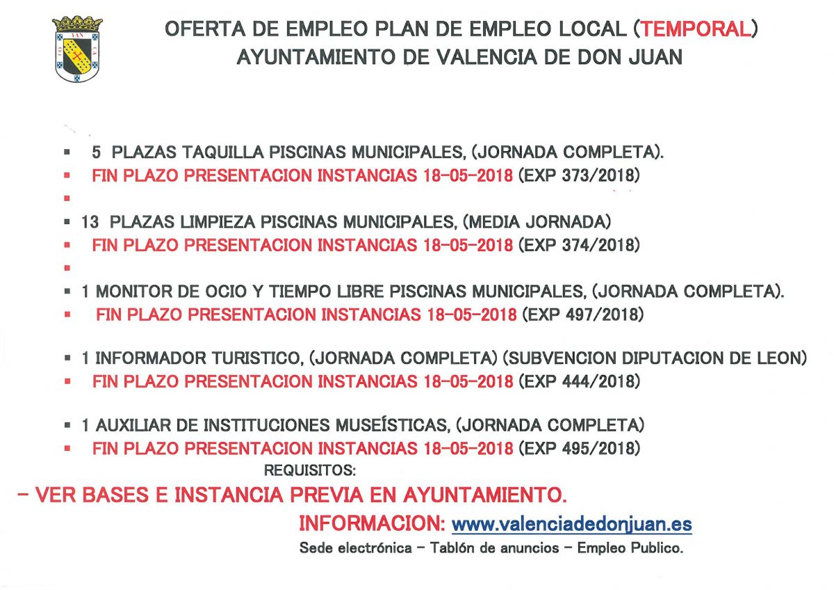 PLAN DE EMPLEO LOCAL