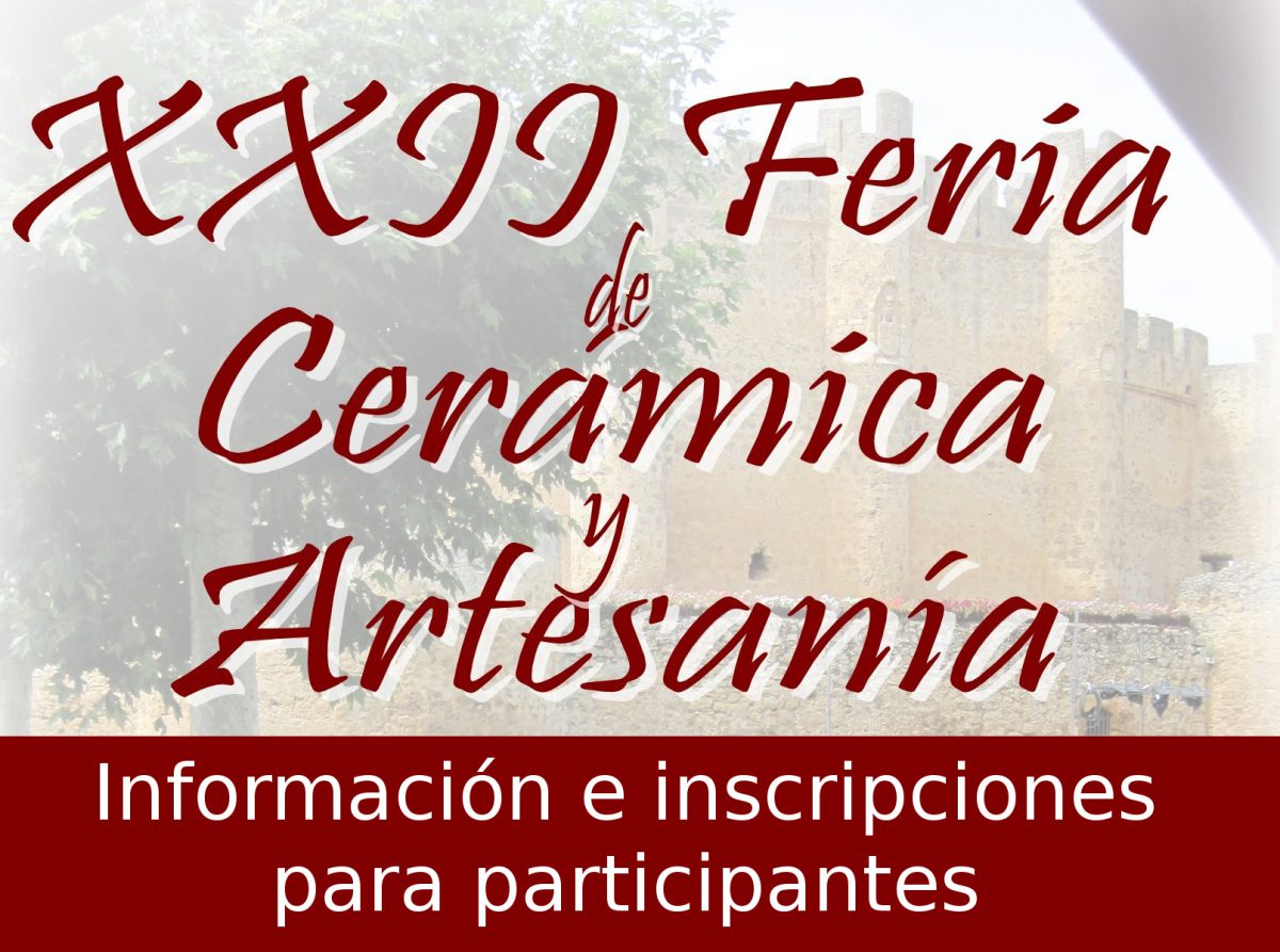 XXII Feria de Cerámica y Artesanía: Información e inscripciones para participantes