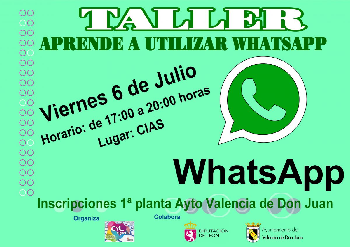 Taller aprende a utilizar WhatsApp