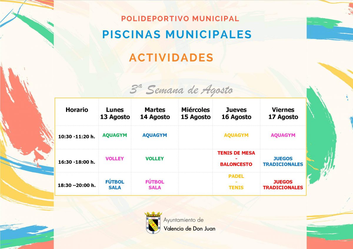 Actividades Polideportivo 7ª Semana