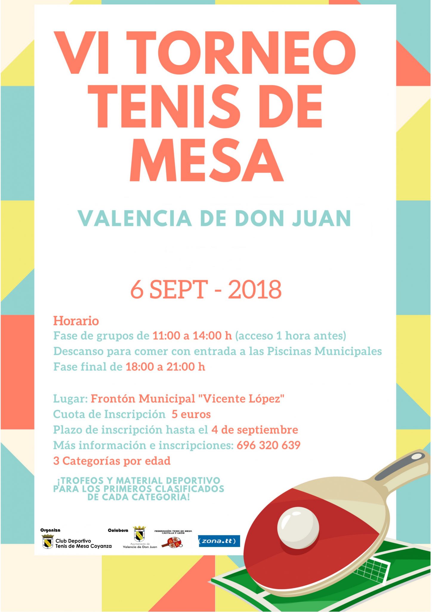 VI Torneo de tenis de Mesa