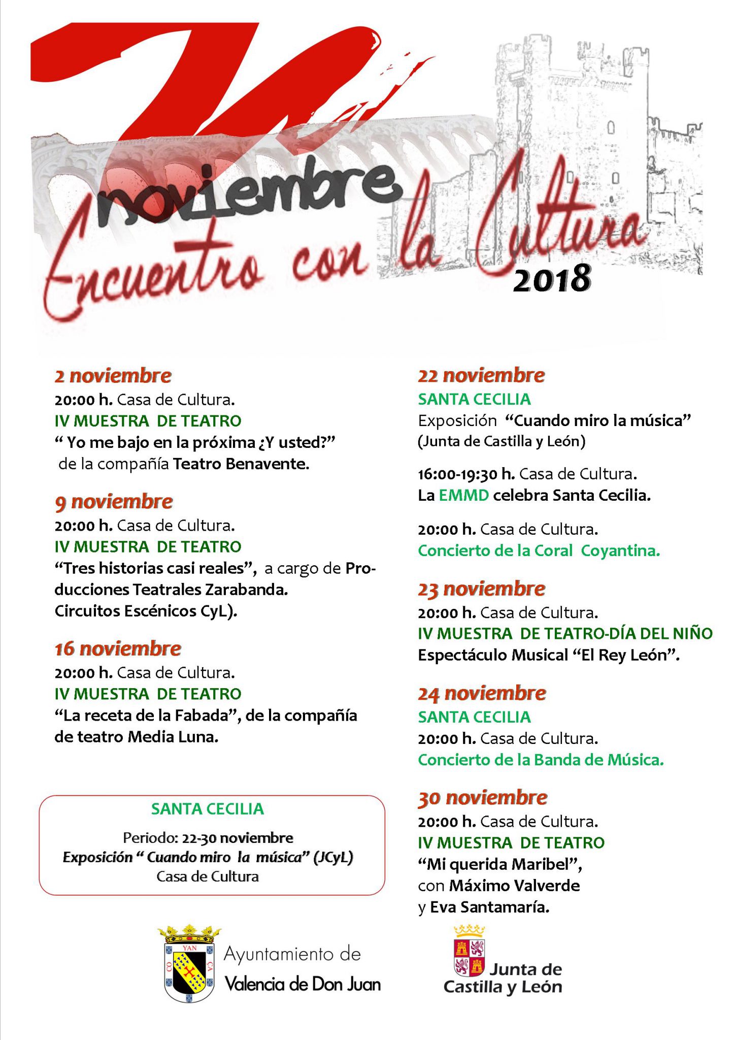 Noviembre, Encuentro con la Cultura