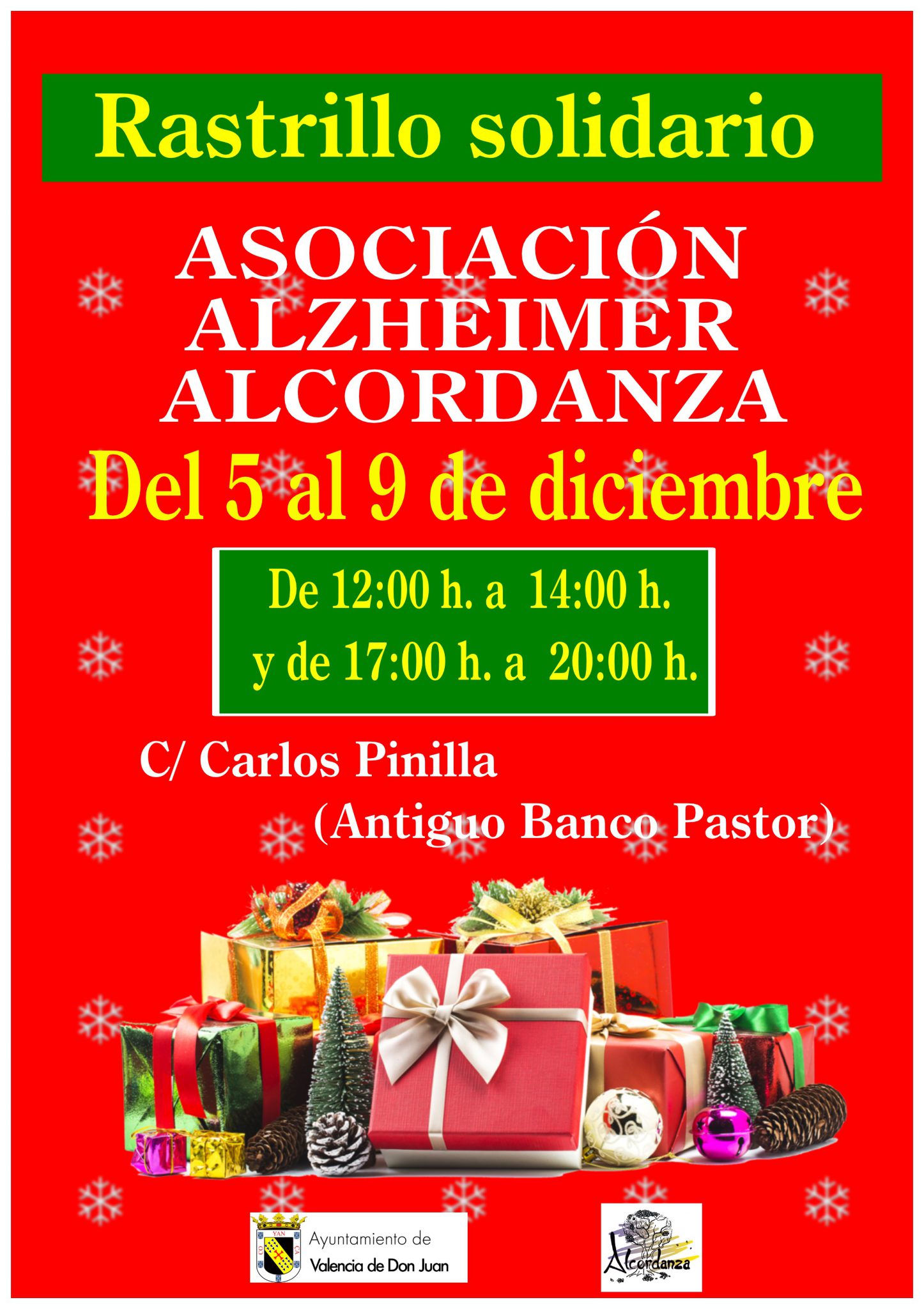 Rastrillo solidario Asociación Alzheimer Alcordanza