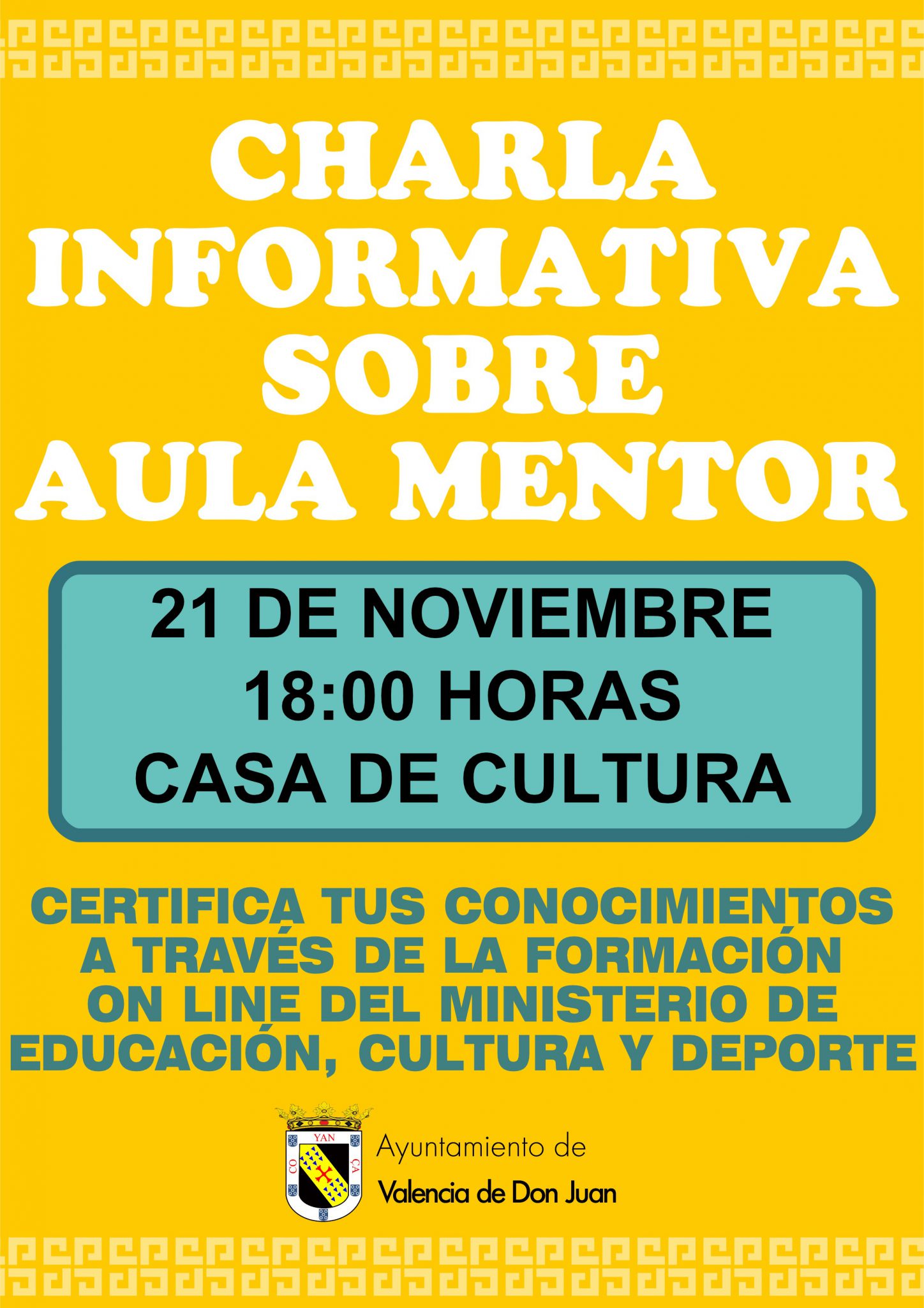 Charla informativa sobre Aula Mentor