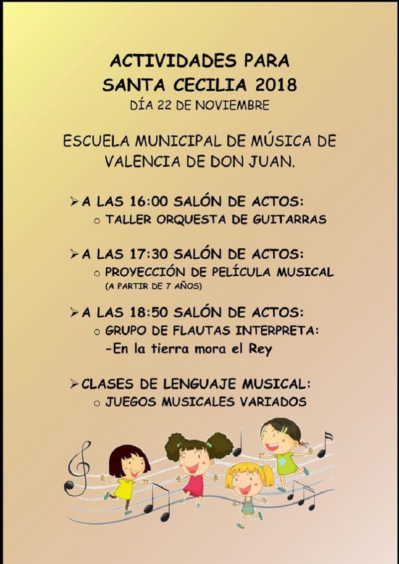 Actividades para Santa Cecilia de la Escuela Municipal de Música