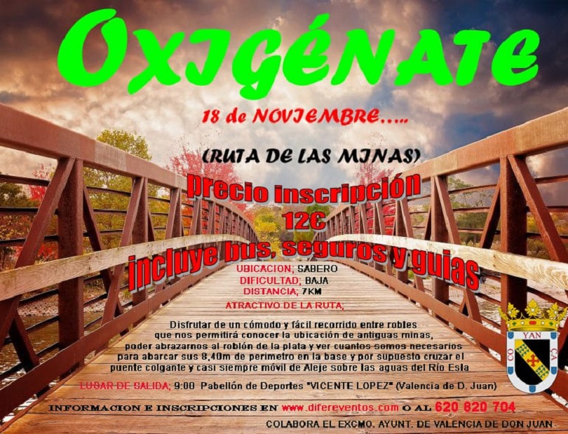 Oxigénate. Ruta de las Minas