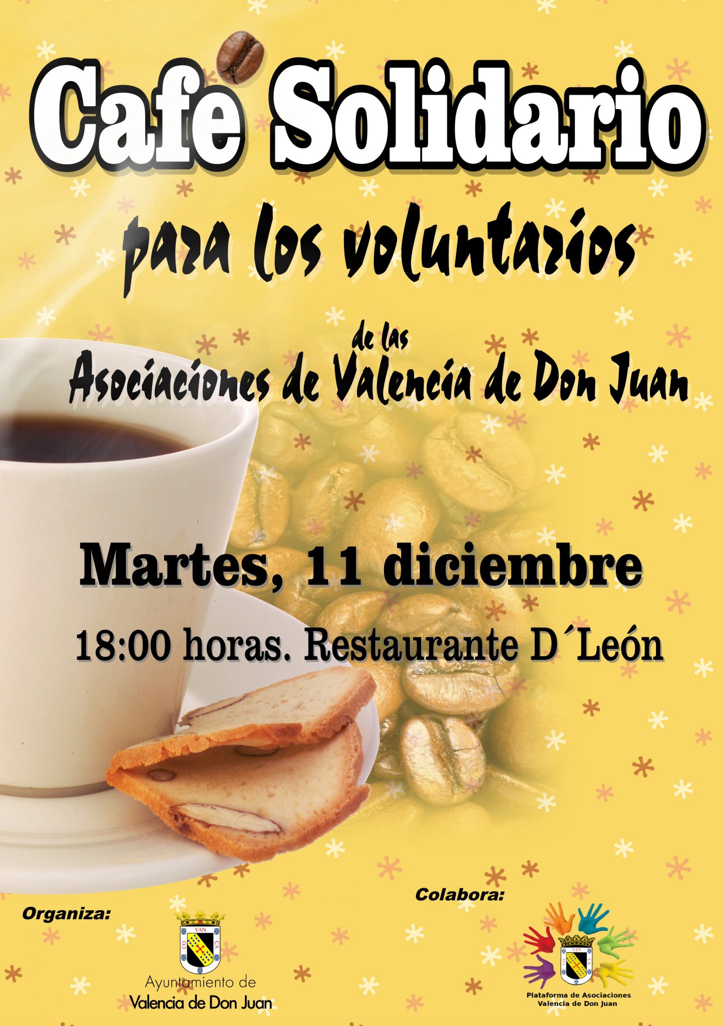 Café solidario para los voluntarios