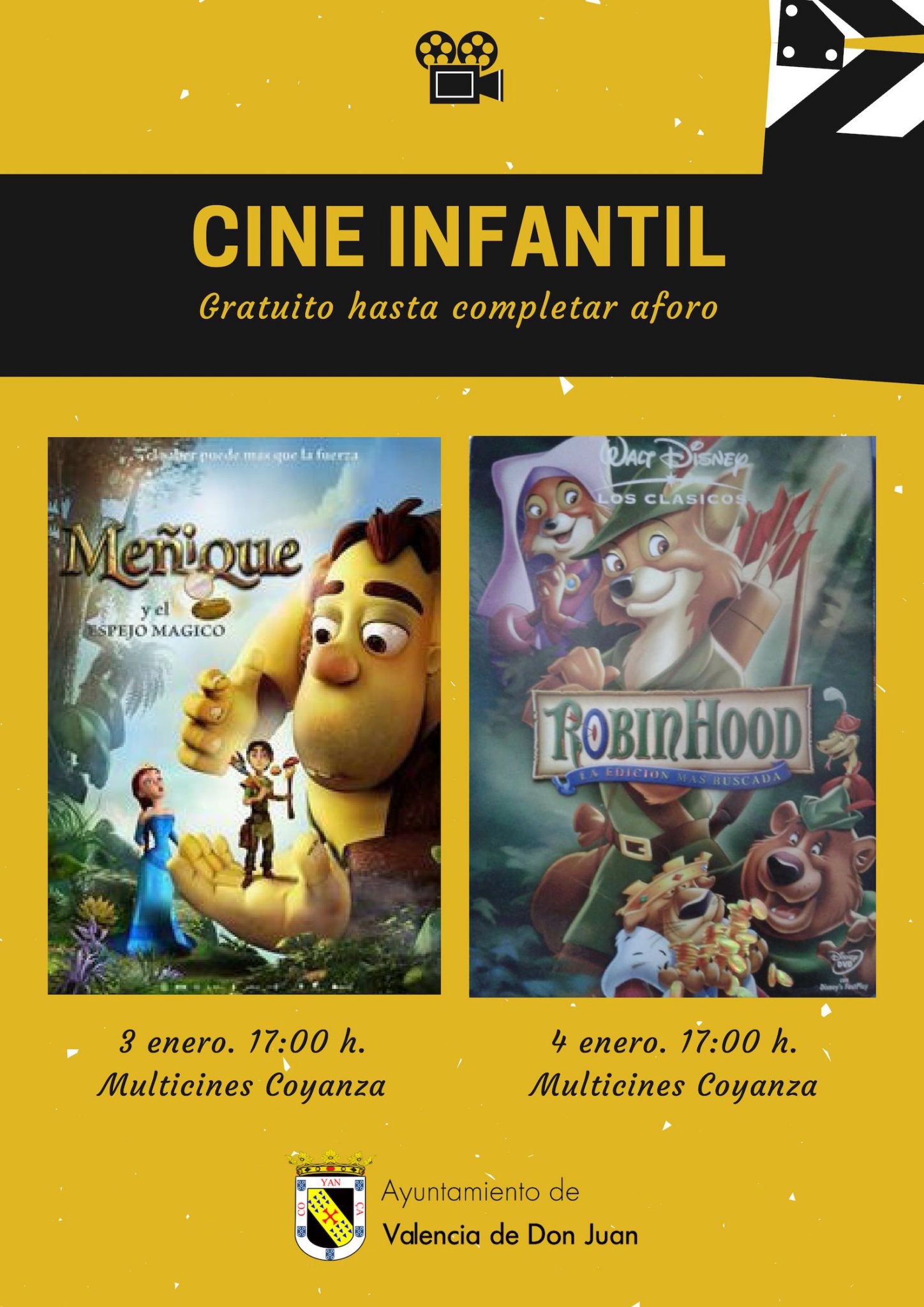 Cine Infantil gratuito hasta completar aforo