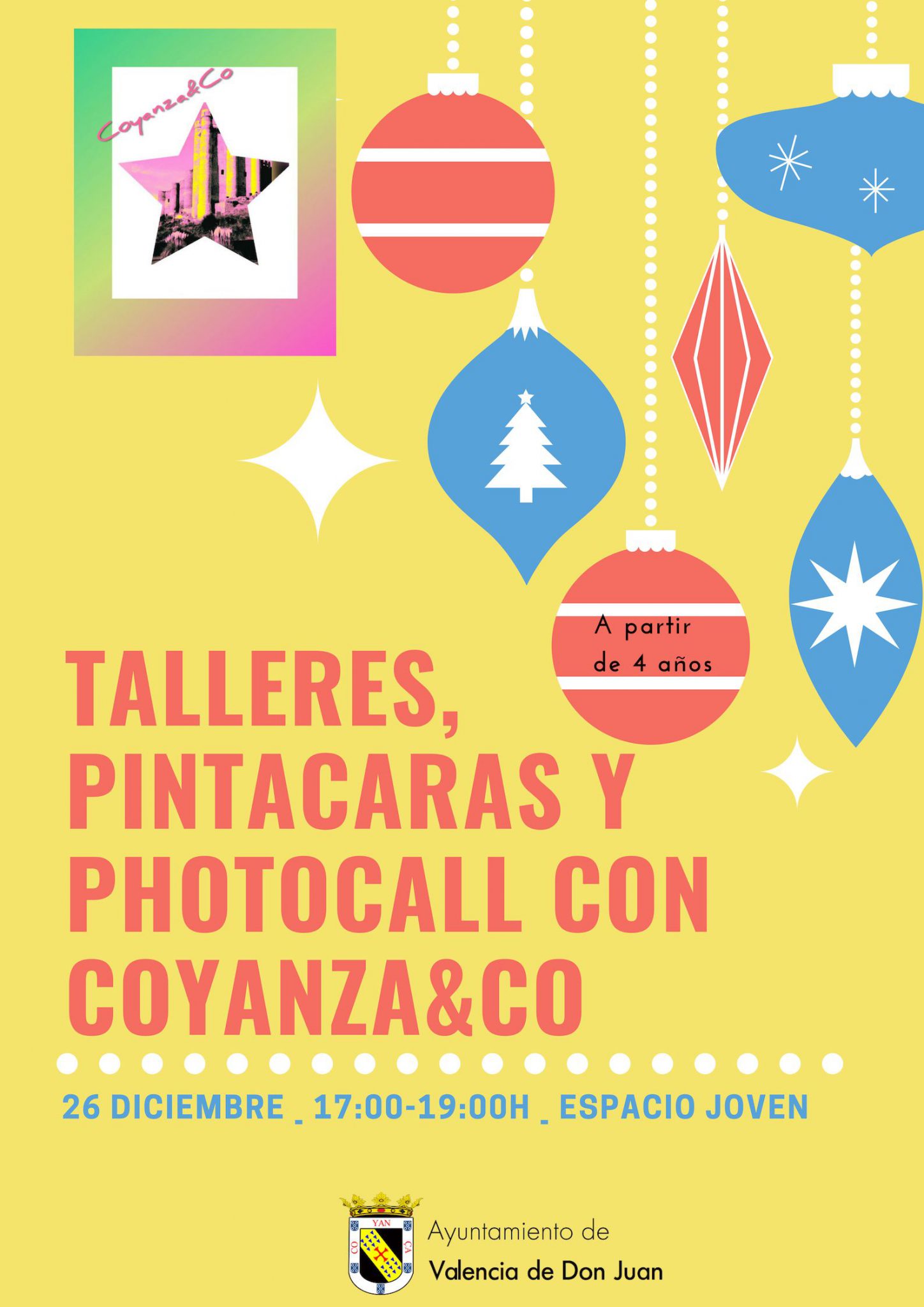 Talleres, Pintacaras y Photocall con Coyanza&Co
