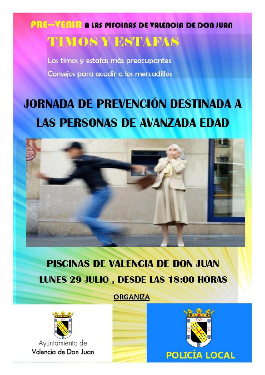 Policia-Local-Valencia-De-Don-Juan-Pre-Venir-Jornada-Prevención-Personas-Avanzada-Edad
