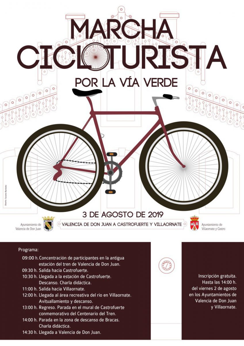 Cartel de la Marcha Cicloturista entre Valencia de Don Juan y Villaornate y Castro