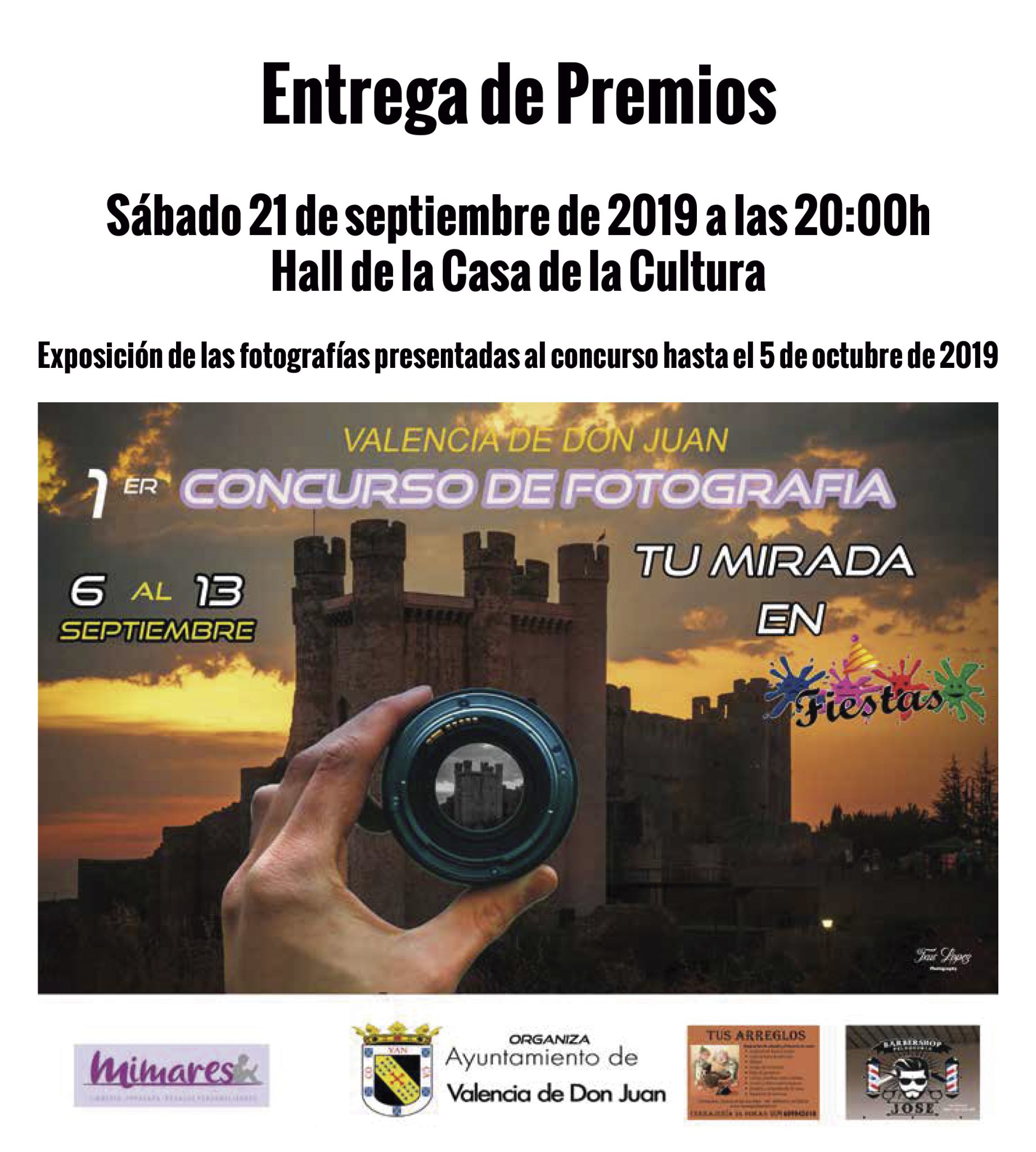 Entrega de premios y exposición: I concurso de fotografía