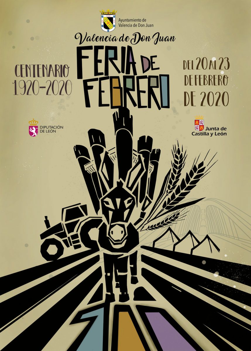 Valencia-De-Don-Juan-Feria-Febrero-2020-Cartel-Una-mirada-atrás-para-seguir-hacia-delante-Web