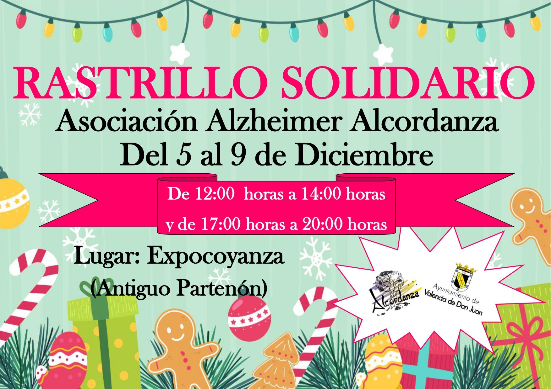 Rastrillo Solidario a favor de la Asociación de Alzheimer Alcordanza