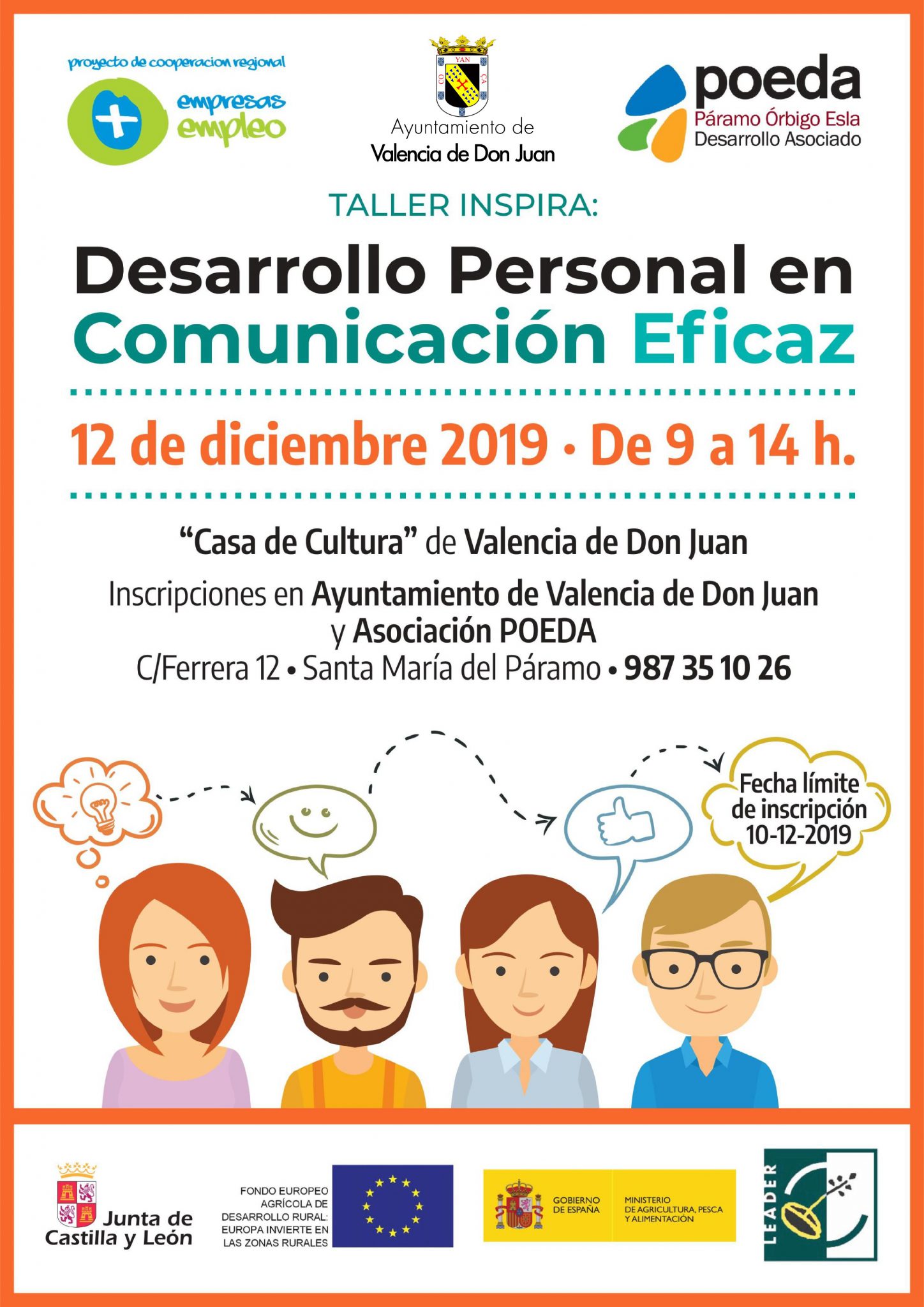 Taller de desarrollo personal en comunicación eficaz