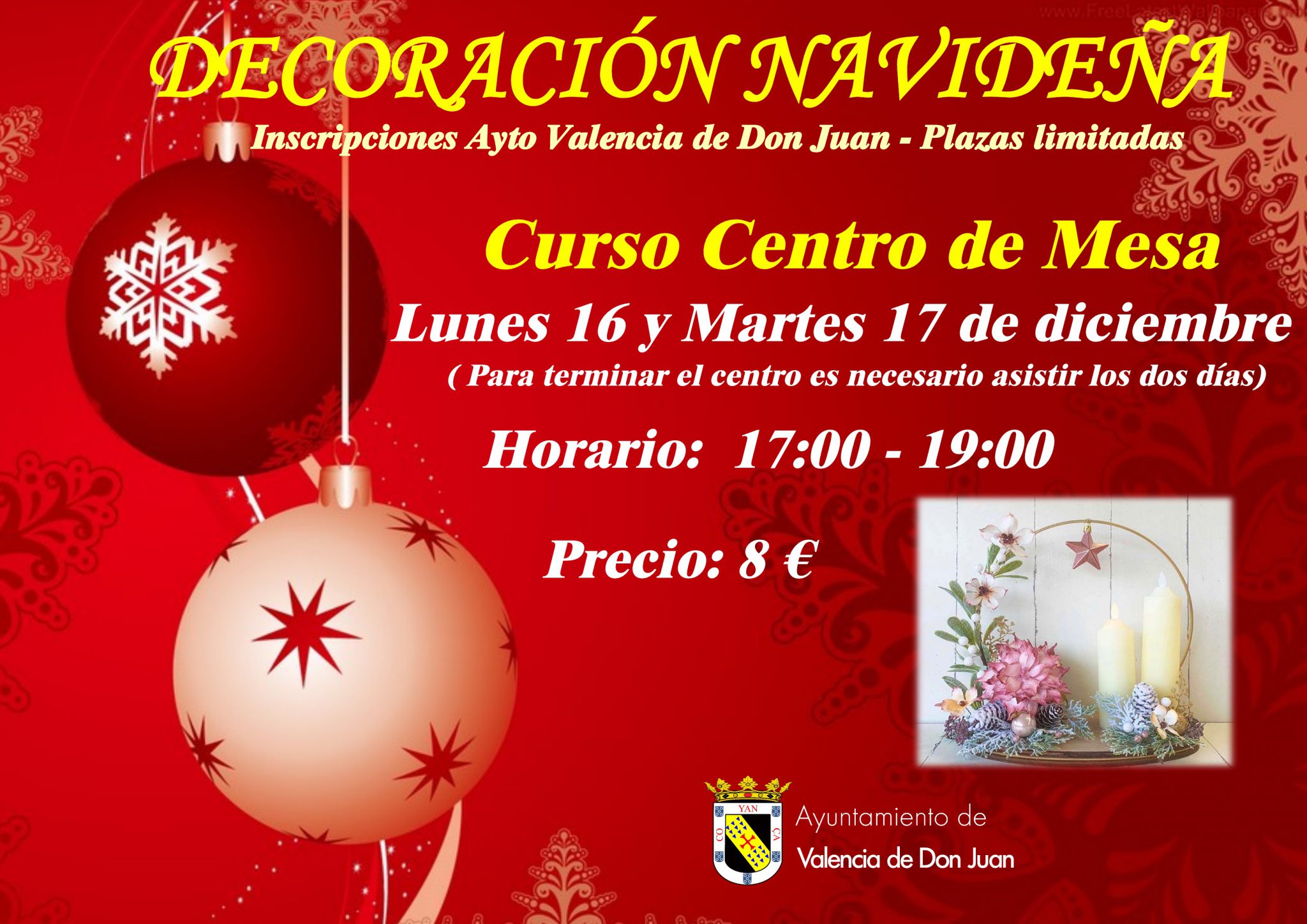 Curso de decoración navideña