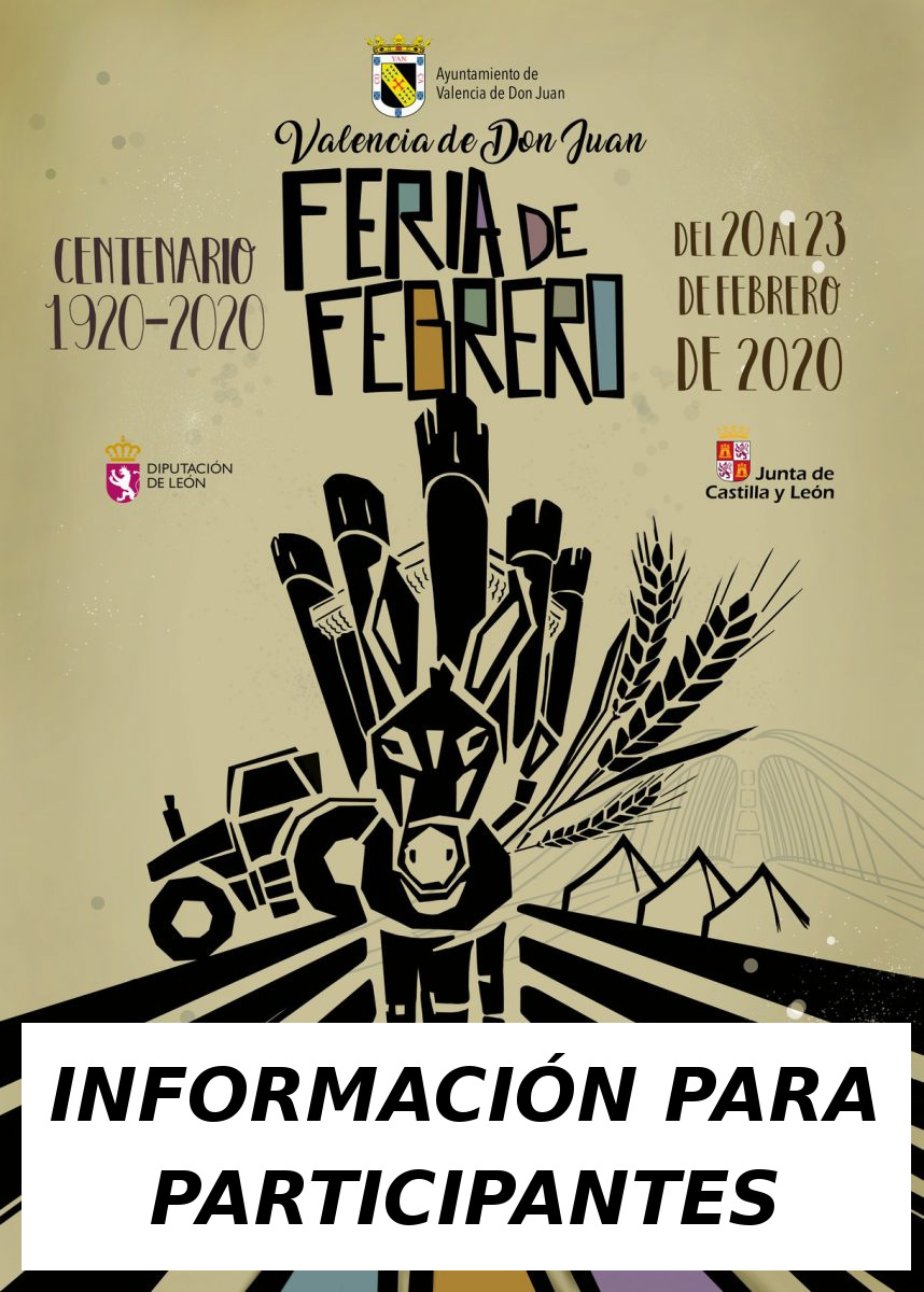 Ficha de inscripción de la 100 Feria de febrero y carta informativa