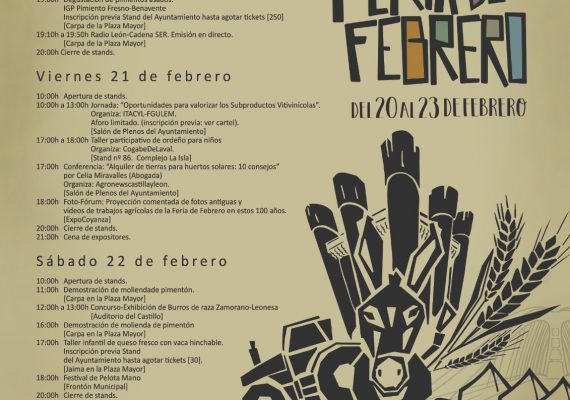 Cartel-Programa-Centenario-Feria-De-Febrero-Valencia-De-Don-Juan-2020