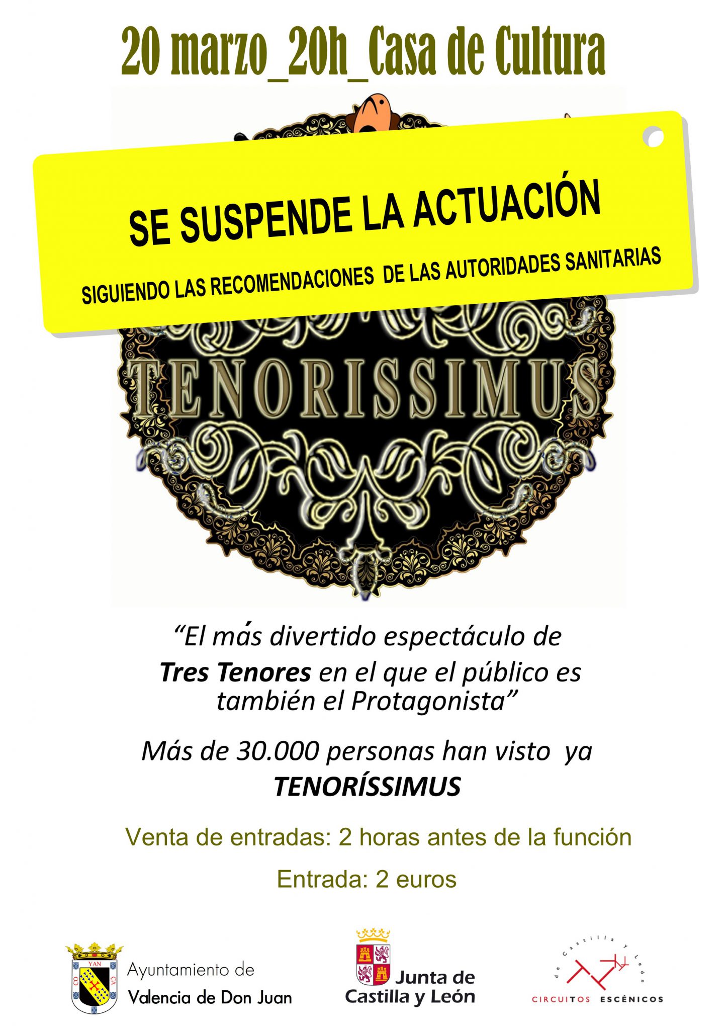 «Tenorissimus» – SUSPENDIDA