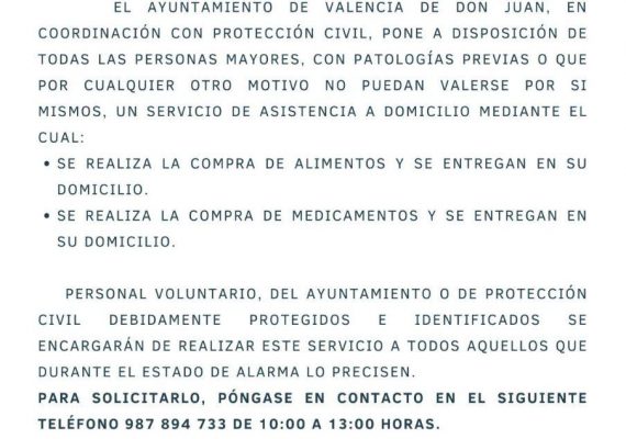 Valencia-De-Don-Juan-Servicio-Covid-19-Compra-Alimentos-Medicamentos