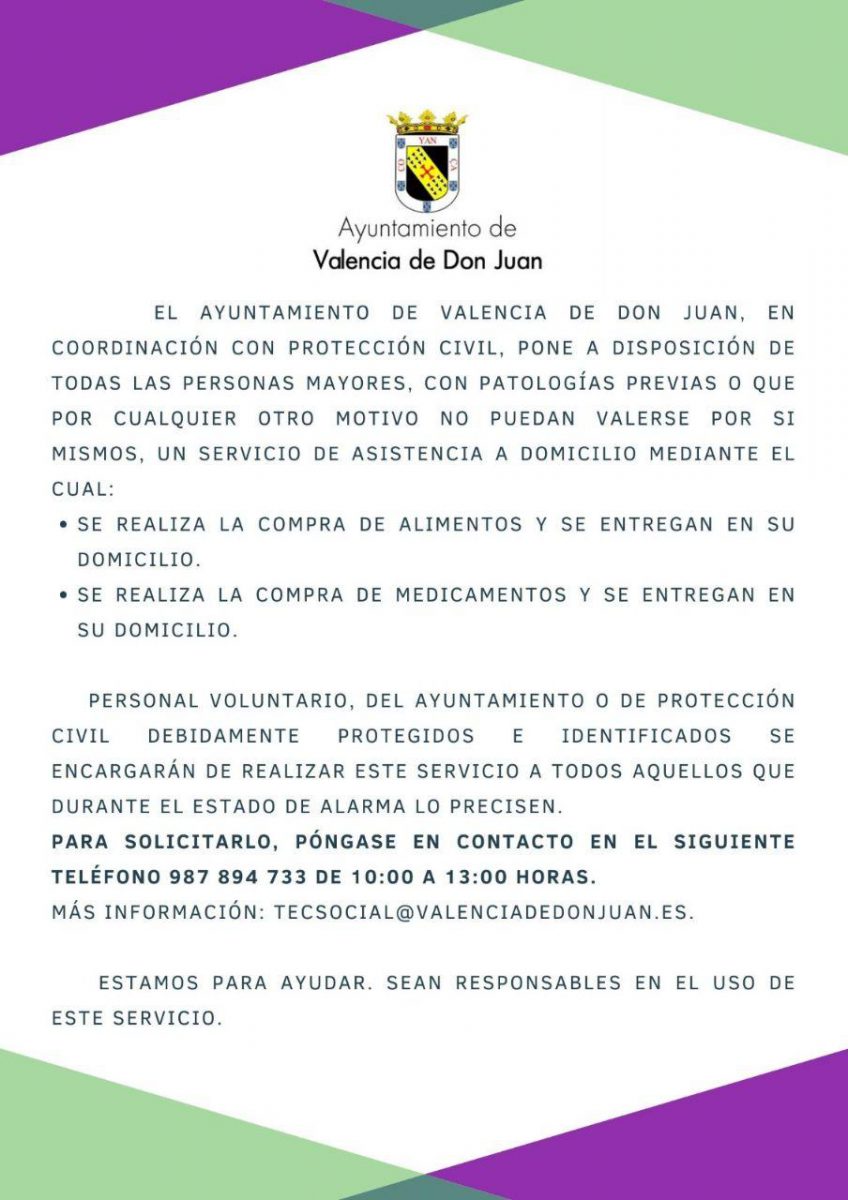 Valencia-De-Don-Juan-Servicio-Covid-19-Compra-Alimentos-Medicamentos
