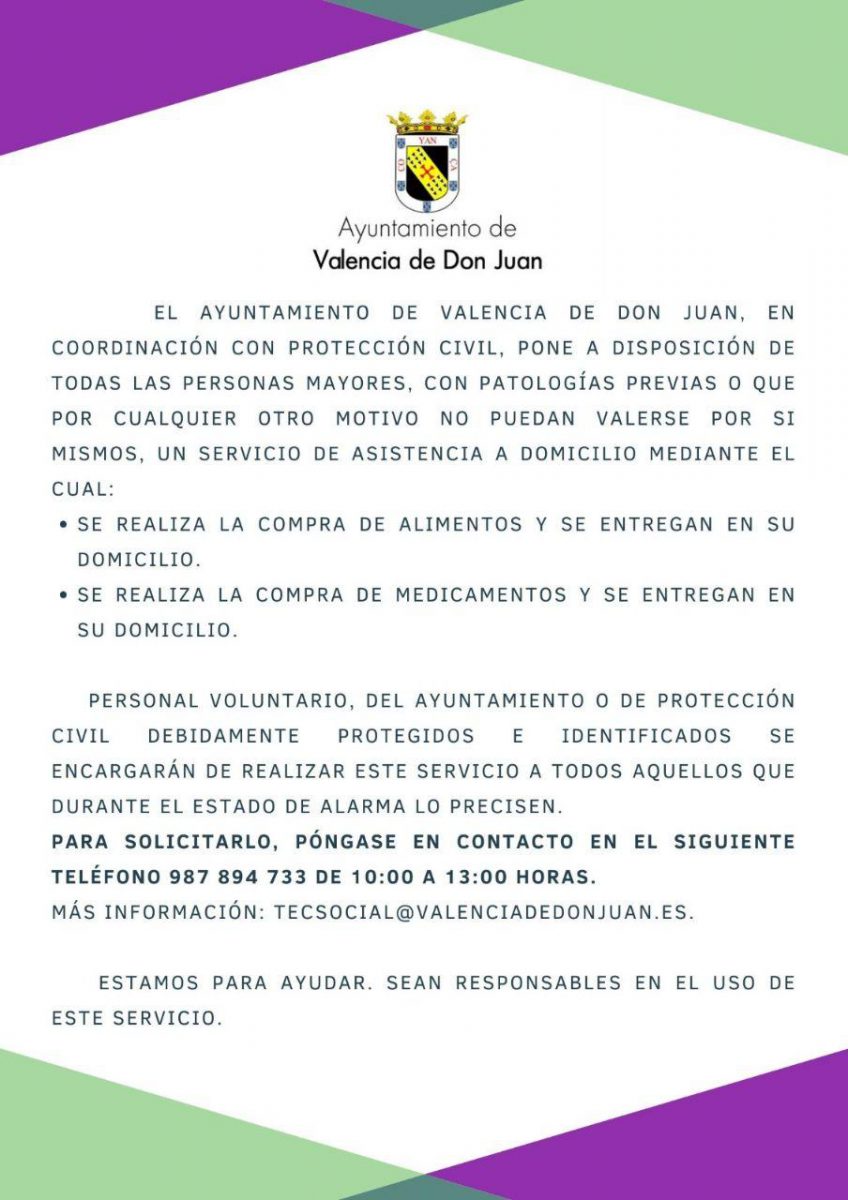 Valencia-De-Don-Juan-Servicio-Covid-19-Compra-Alimentos-Medicamentos