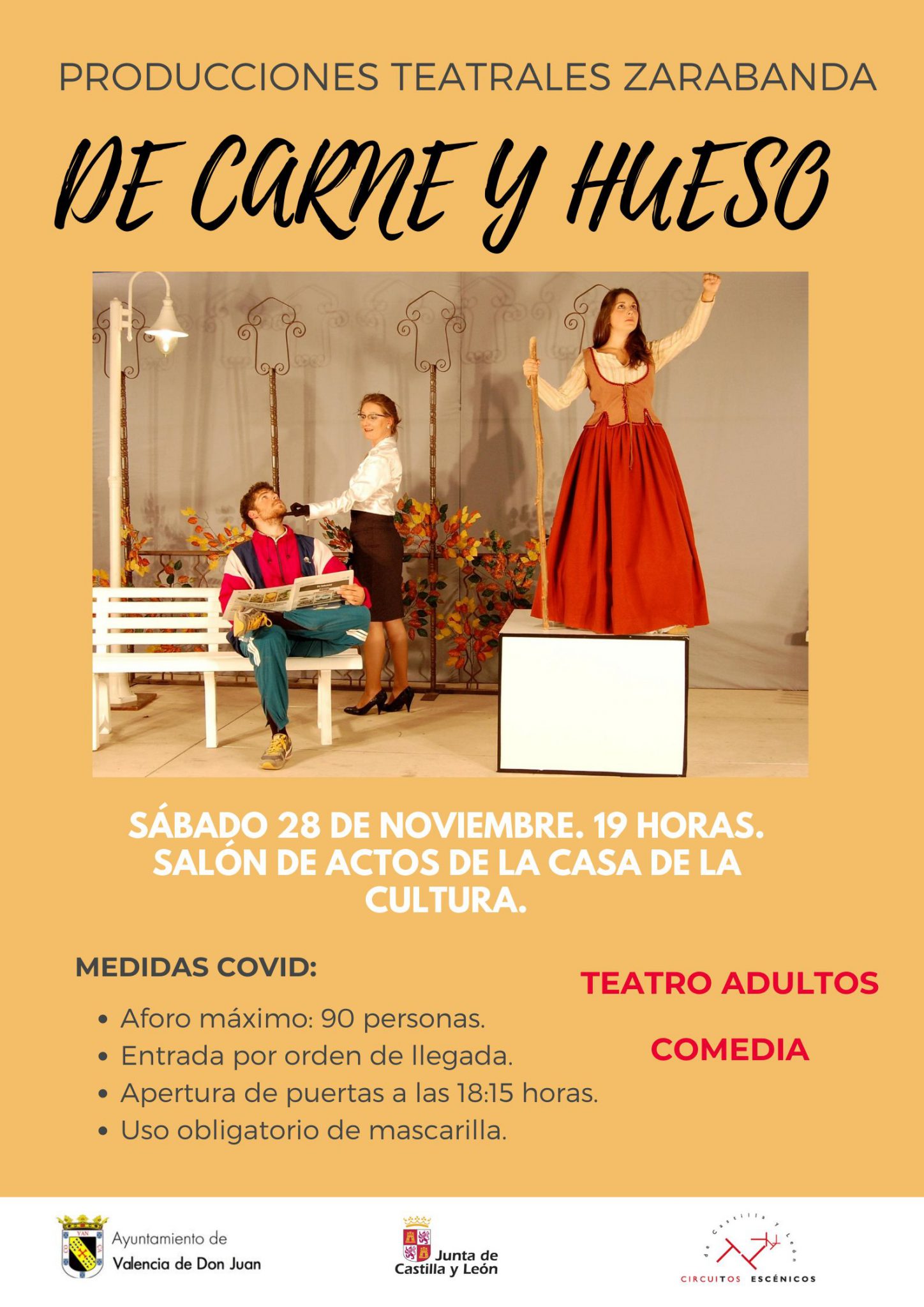 Teatro cómico «De carne y hueso», de Producciones Teatrales Zarabanda