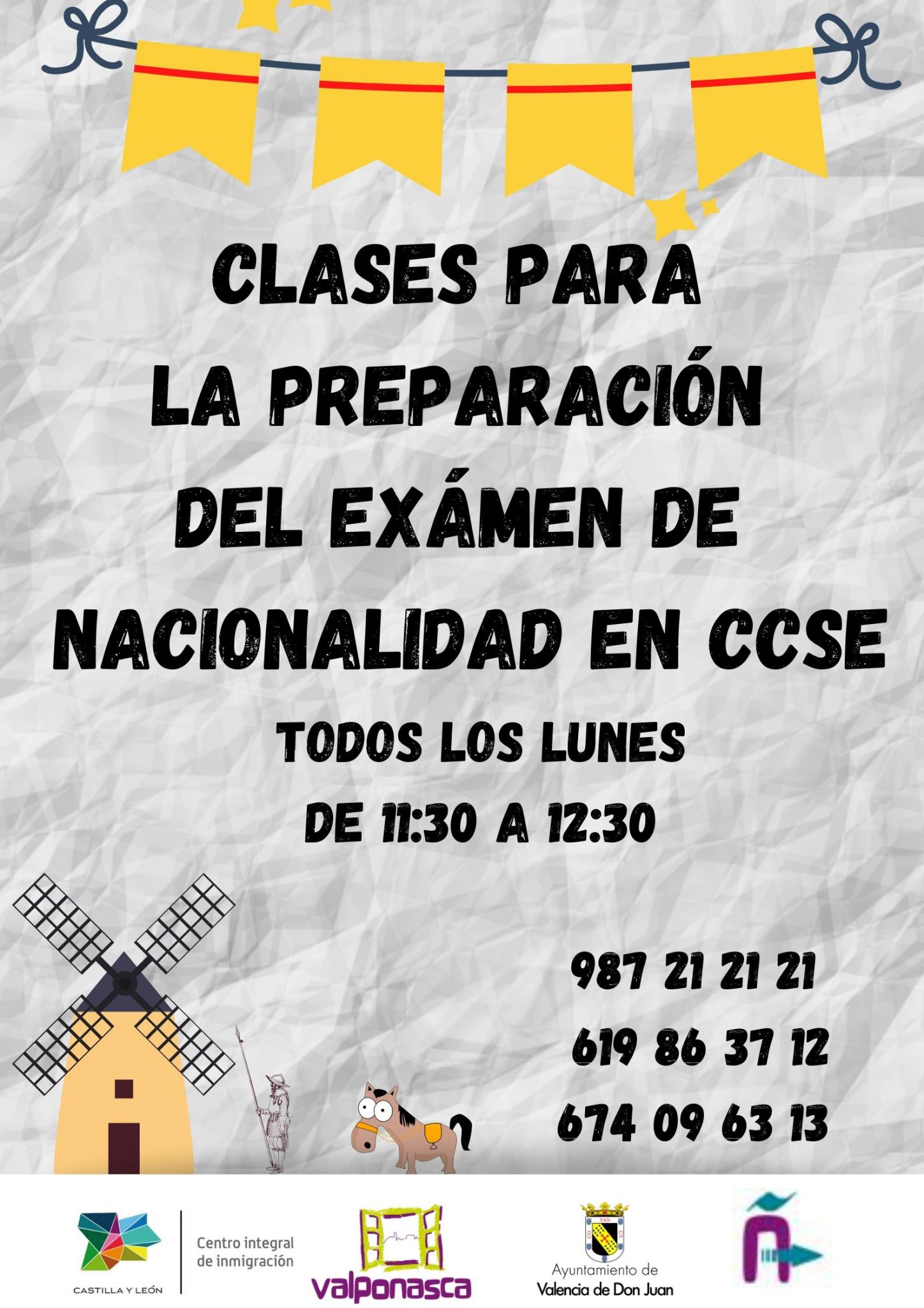 Clases para la preparación del examen de nacionalidad en CCSE