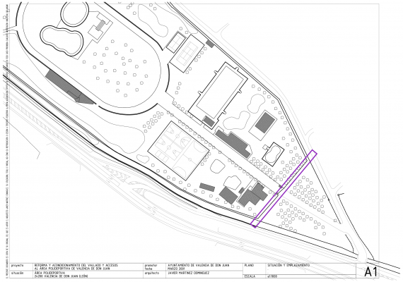 Plano nuevo vallado y acceso al Polideportivo-1