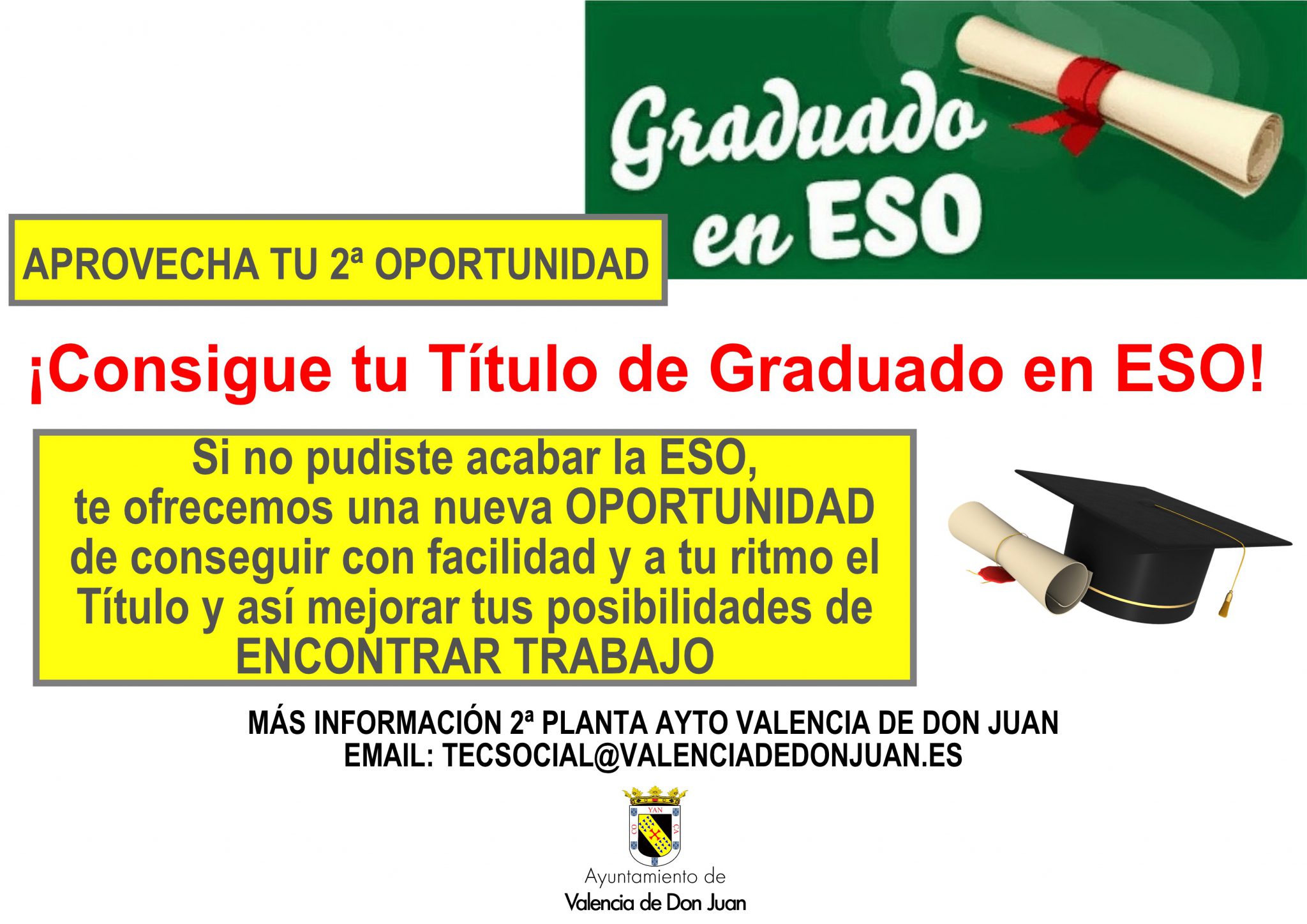 Consigue tu Título de Graduado en ESO