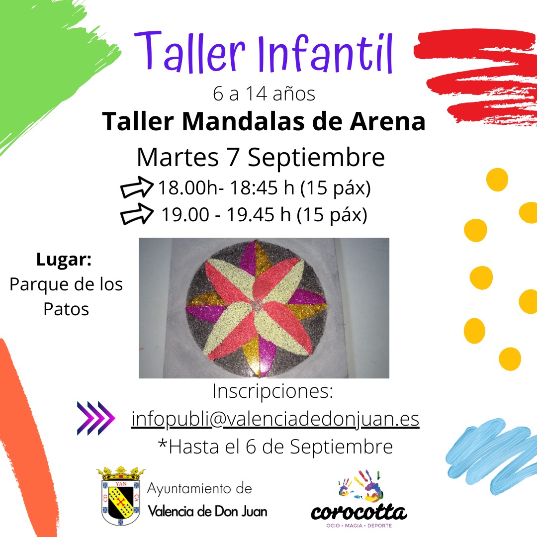 Taller Infantil de Mandalas de Arena