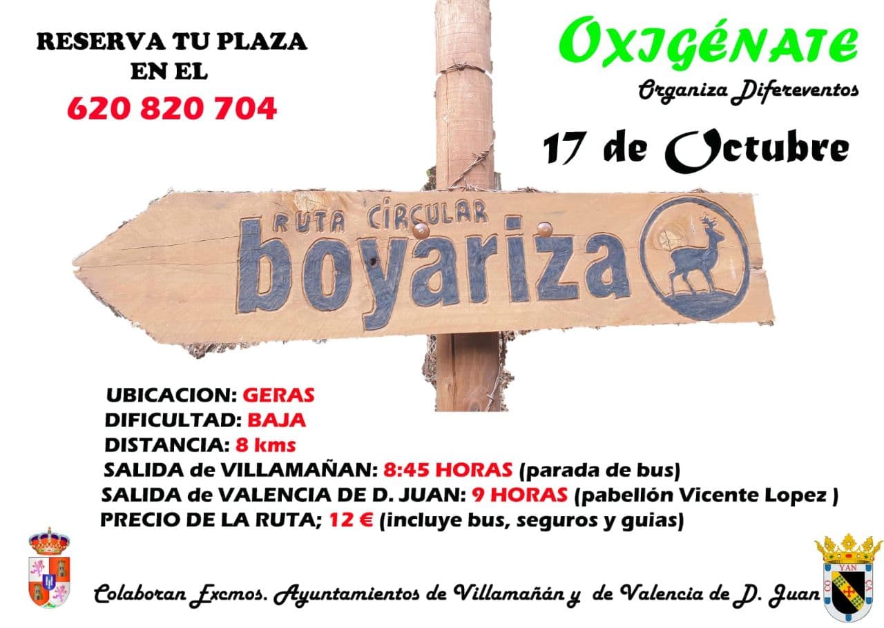 Ruta Oxigénate: Boyariza