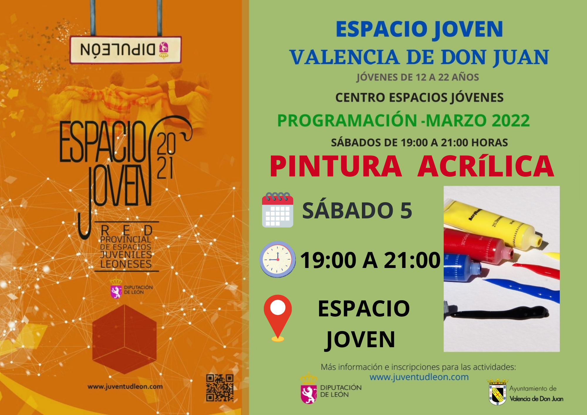 Taller de pintura acrílica- Espacio Joven