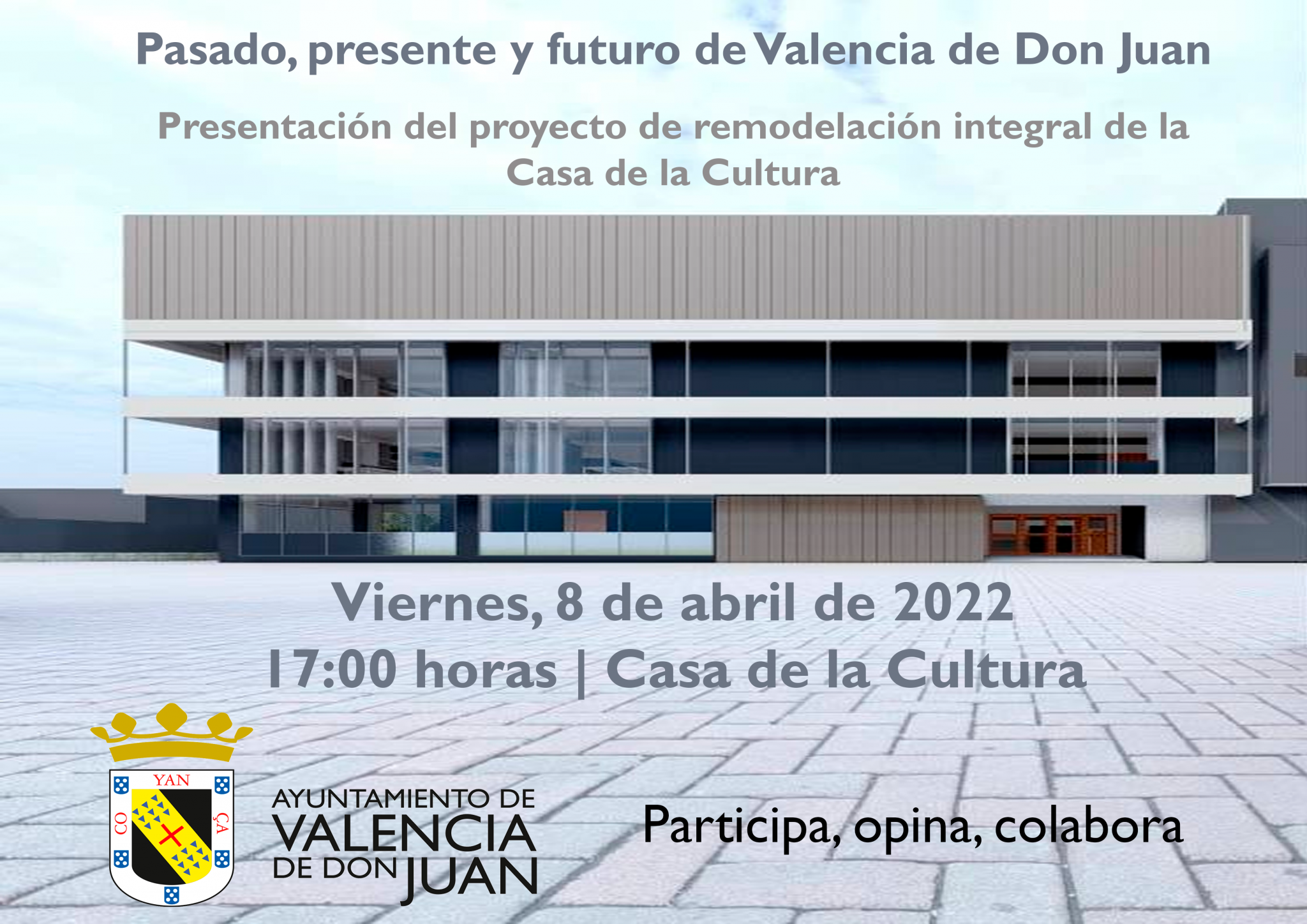 Presentación del proyecto de remodelación integral de la Casa de la Cultura