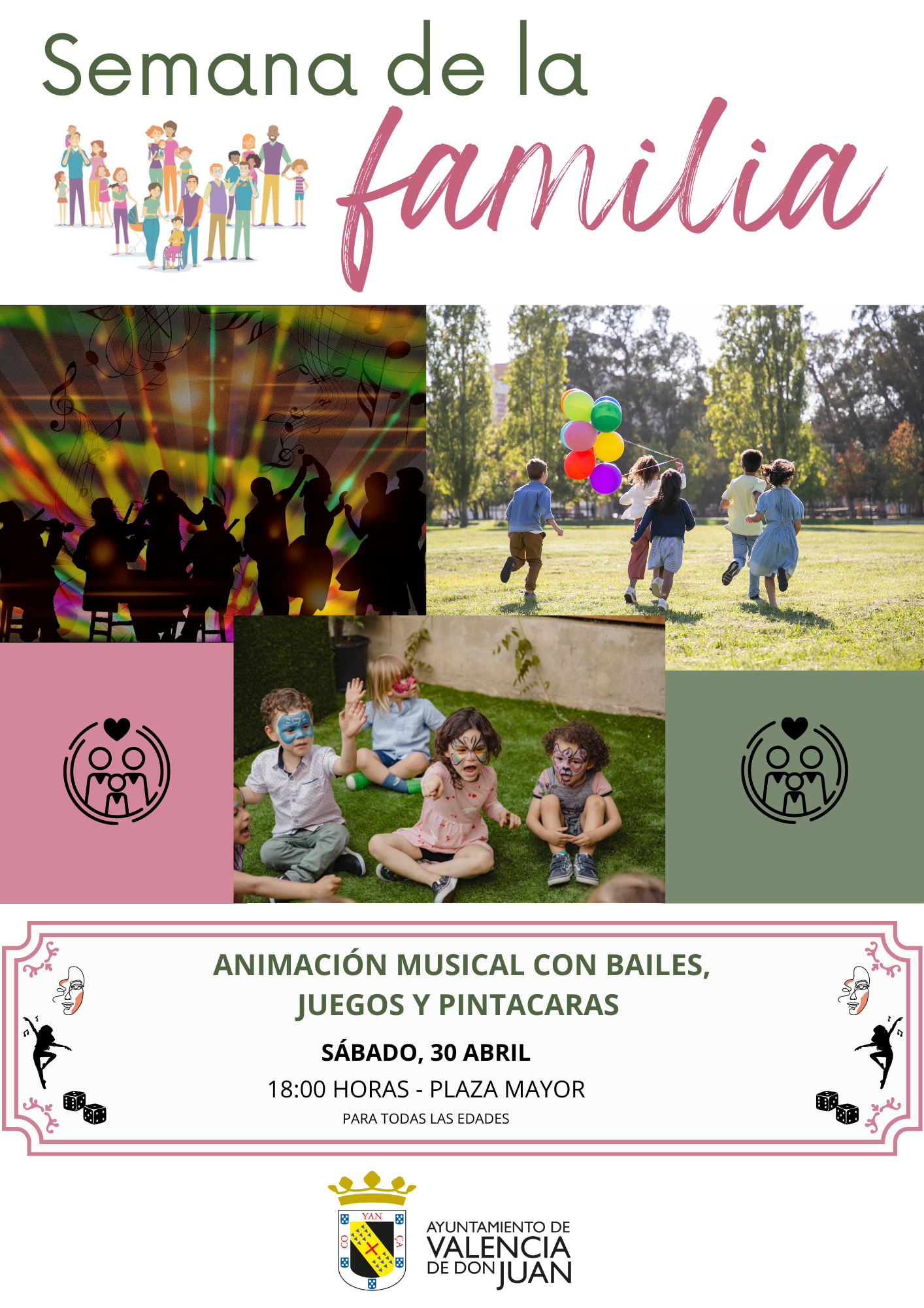 Animación musical con bailes, juegos y pintacaras