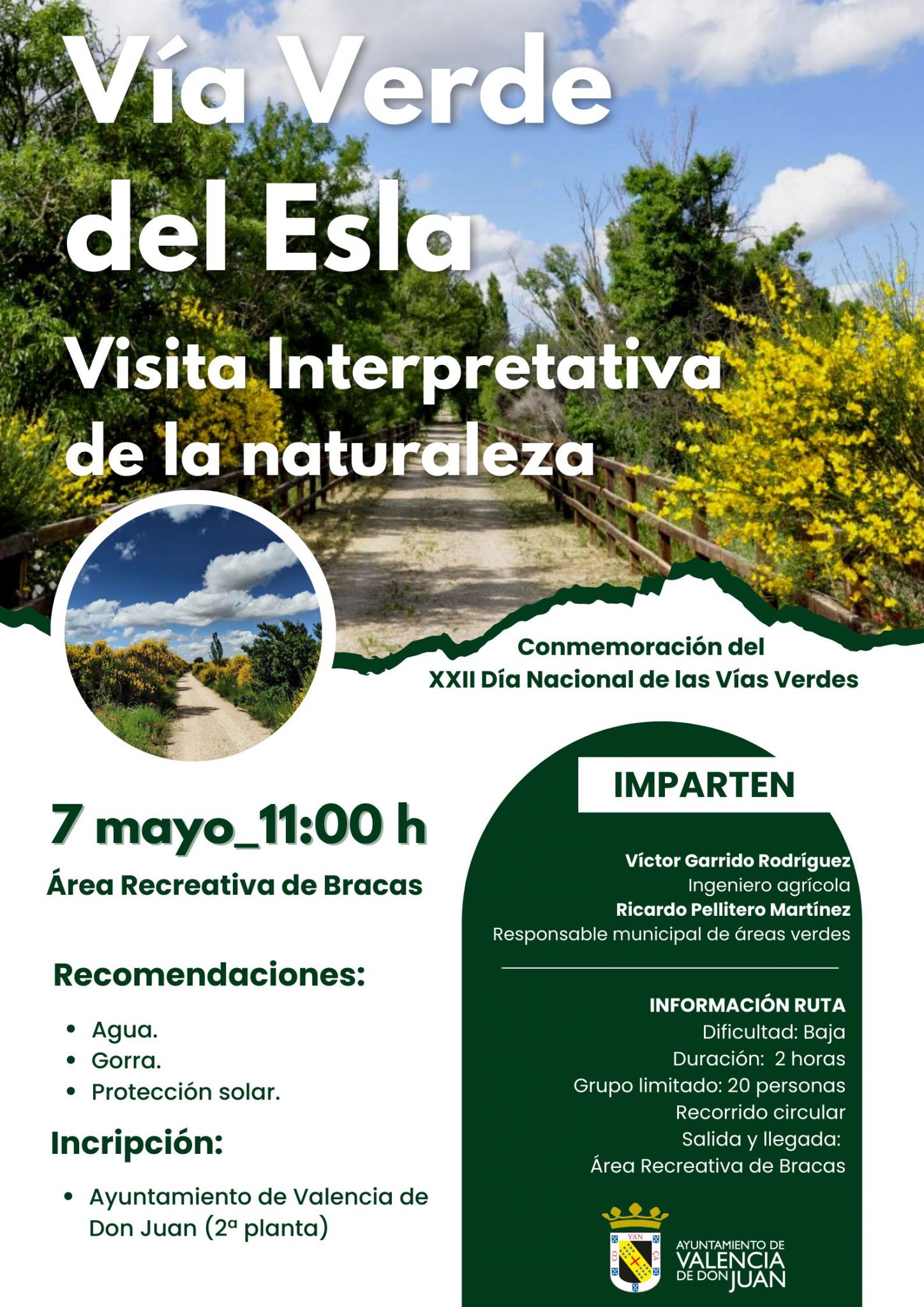 Visita interpretativa de la naturaleza por la Vía Verde del Esla