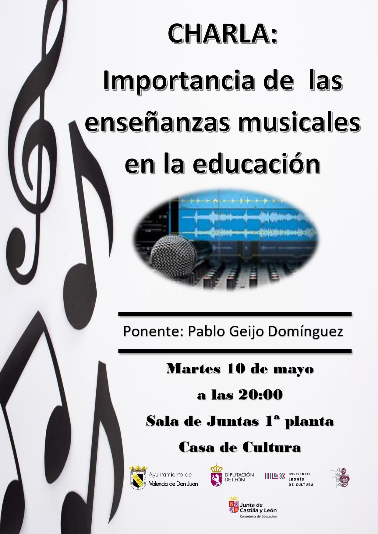 Charla: Importancia de las enseñanzas musicales en la educación