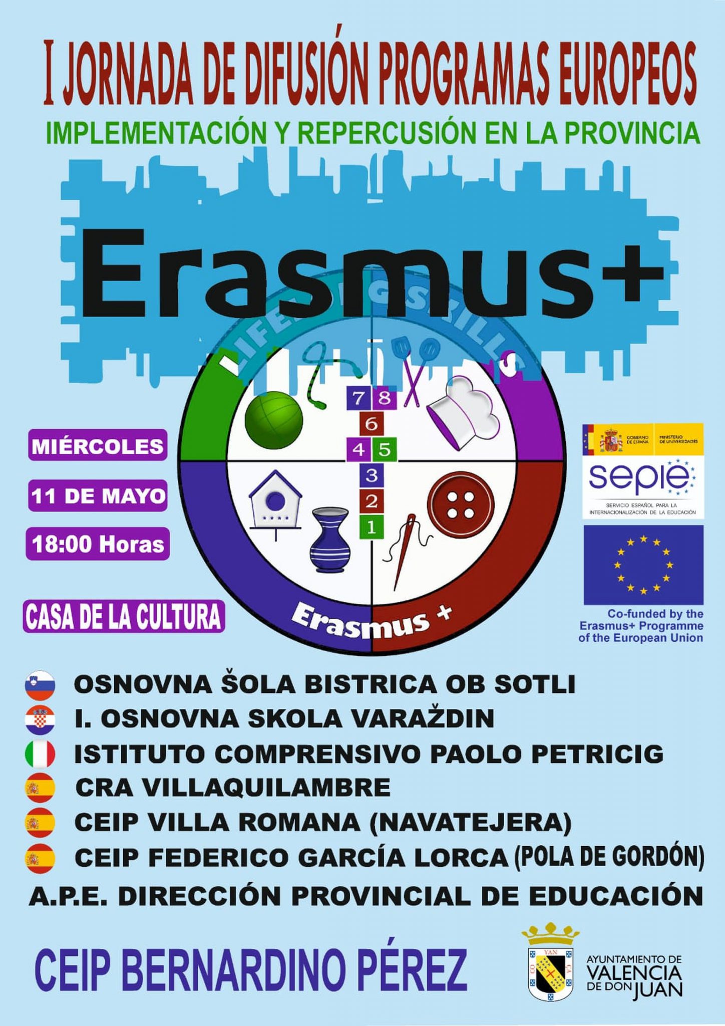 I Jornadas de difusión programas europeos Erasmu+