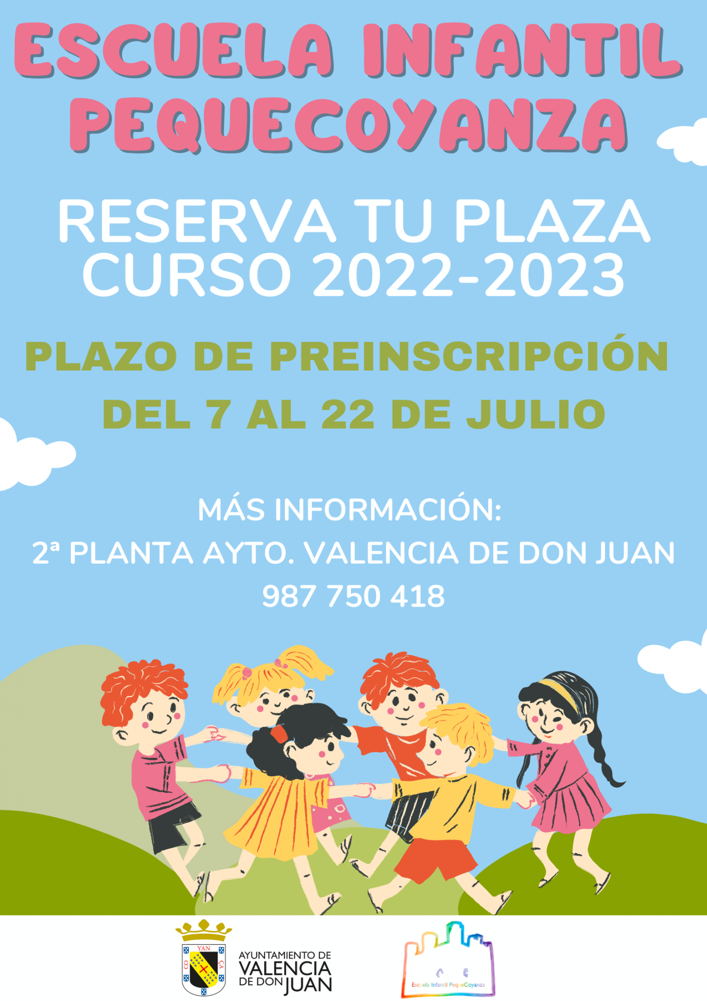 Preinscripciones Escuela Infantil PequeCoyanza