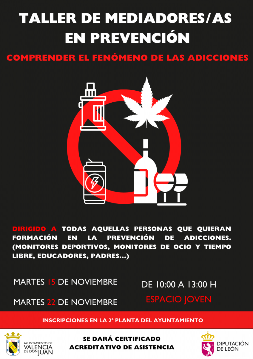 Valencia de Don Juan-Diputación-De-León-Taller-Mediación-Prevención-Adicciones