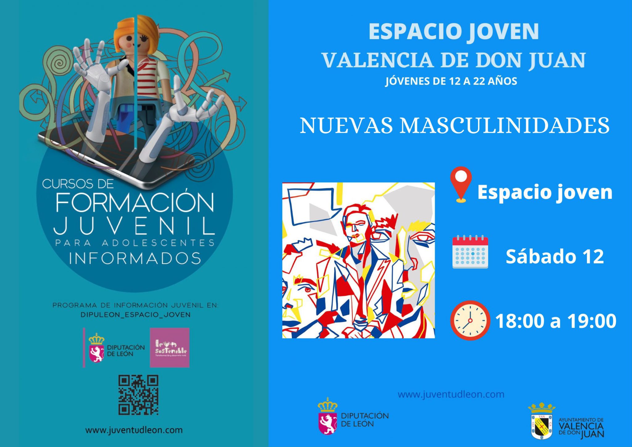 Formación Juvenil para adolescentes informados – Nuevas Masculinidades- Espacio Joven