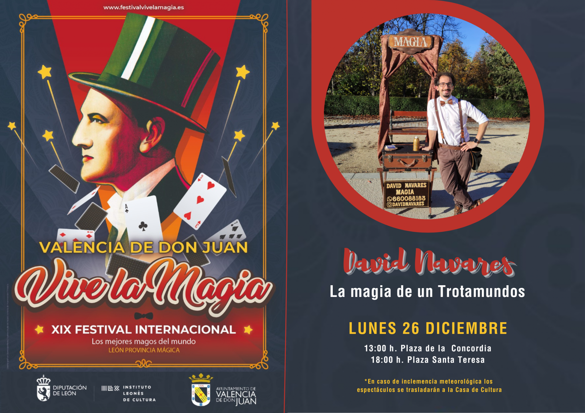 Festival de Magia: David Navares -«La magia de un Trotamundos