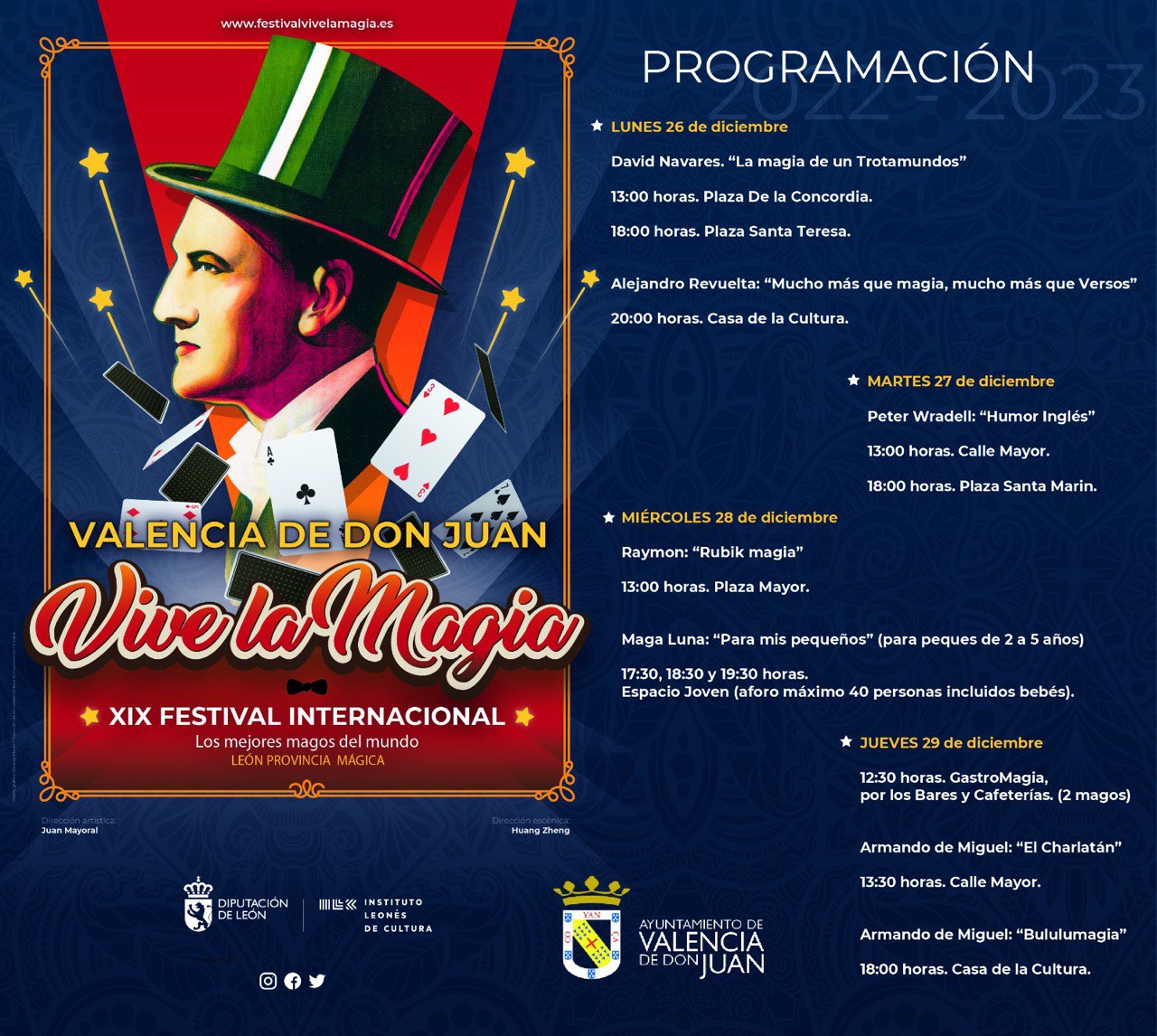 Valencia-de-Don-Juan-Festival-Internacional-Vive-la-Magia-2022-Programación